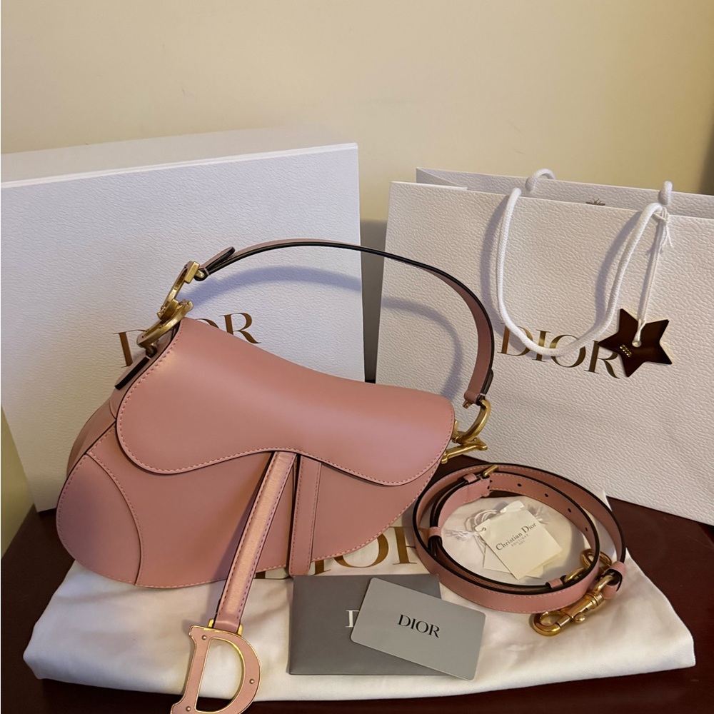 Dior Blush Pink Saddle Bag
